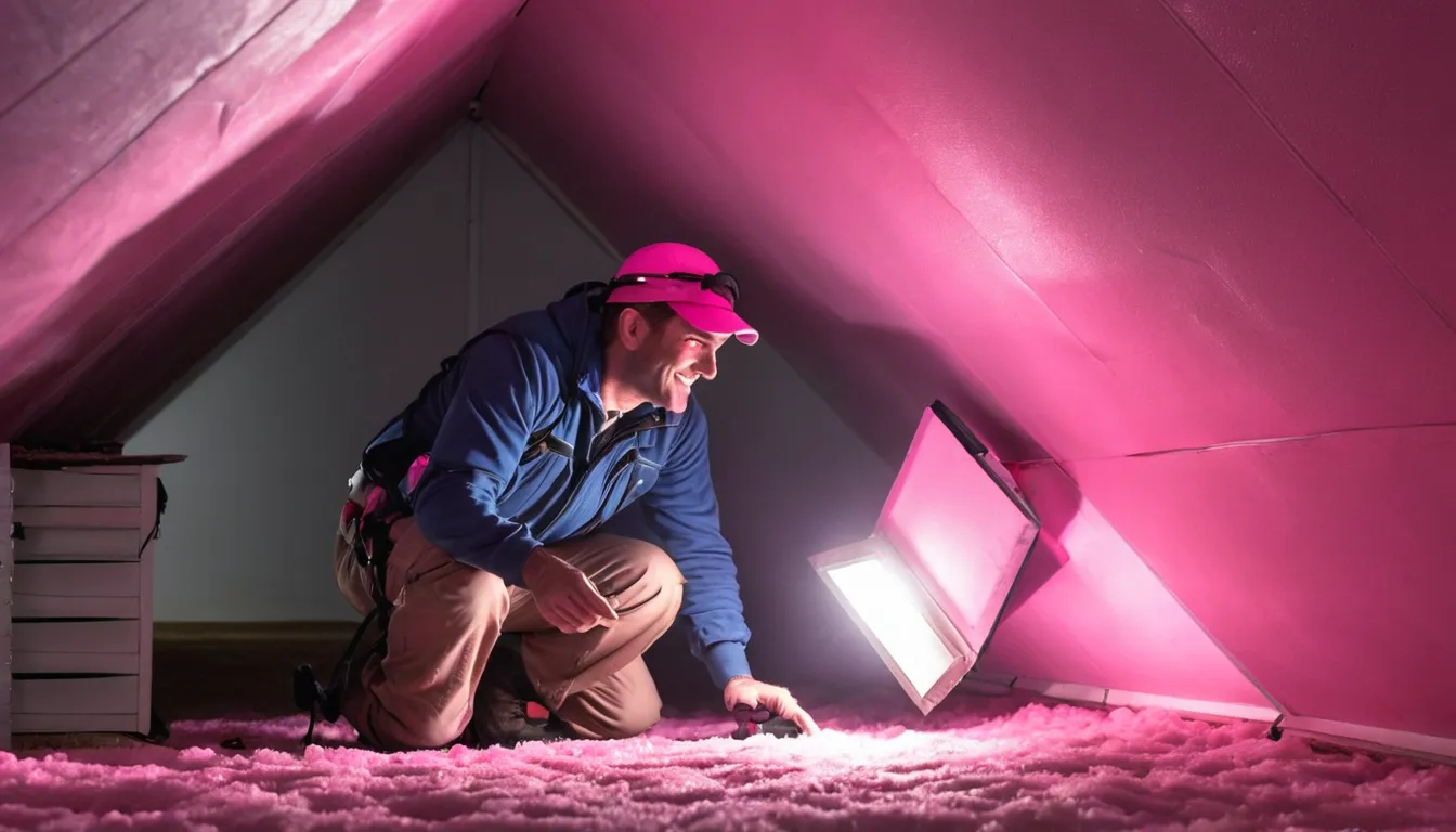 A local provider inspecting an attic for rodent and wildlife activity in a home near Rockville